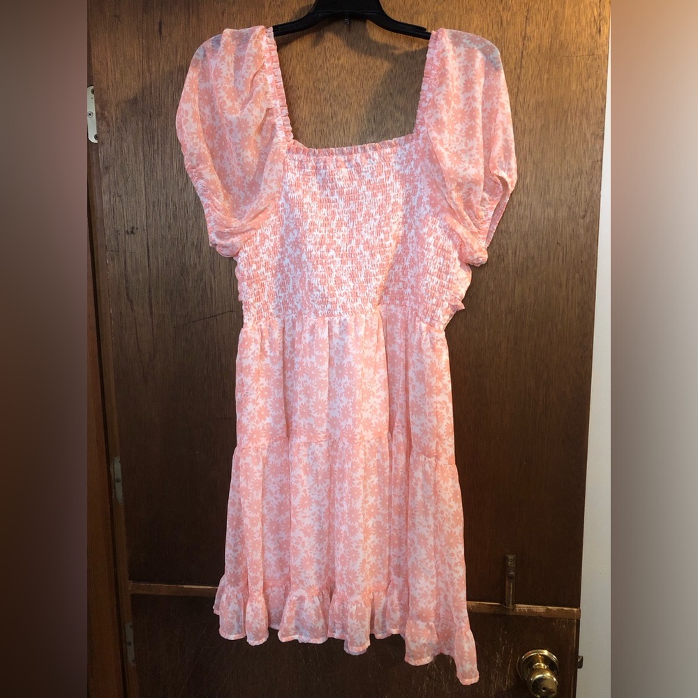 Madden NYC XXL Pink Floral Dress - Picture 2 of 11